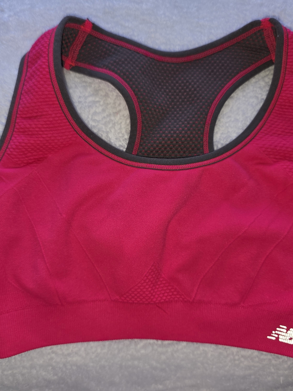 New Balance Women's Bright Magenta Racerback Sports Bra